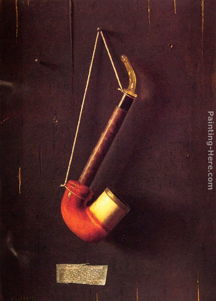 The Meerschaum Pipe painting - William Michael Harnett The Meerschaum Pipe art painting
